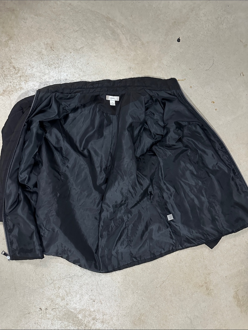 CJ Banks Women’s 3X Black Quilted Jacket Lightweight Full Zip Plus Size - Picture 13 of 13